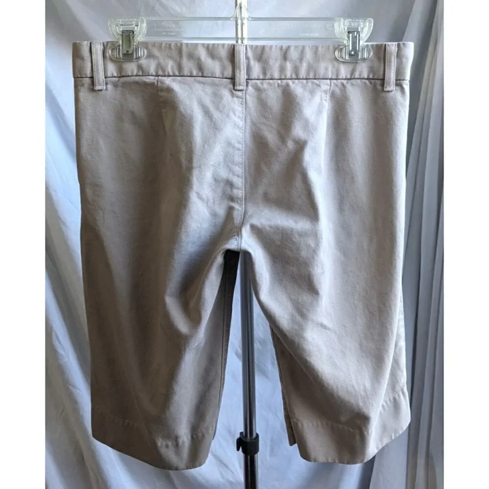 Vintage Y2K JUICY COUTURE 100% Cotton Khaki Chino Bermuda Shorts Size 28